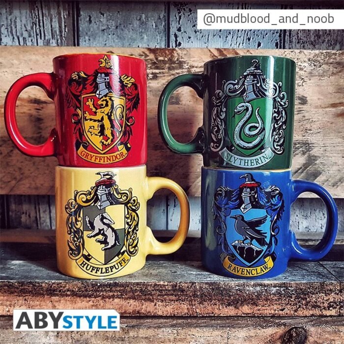 harry potter 2 espresso mugs slytherin and hufflepuff set 3