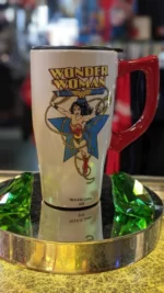 Wonder Woman White 500ml Vaso de cerámica de viaje