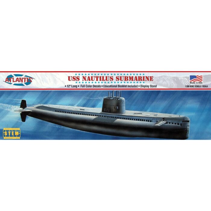 USS Nautilus Submarine 1:300 Scale Plastic Model Kit